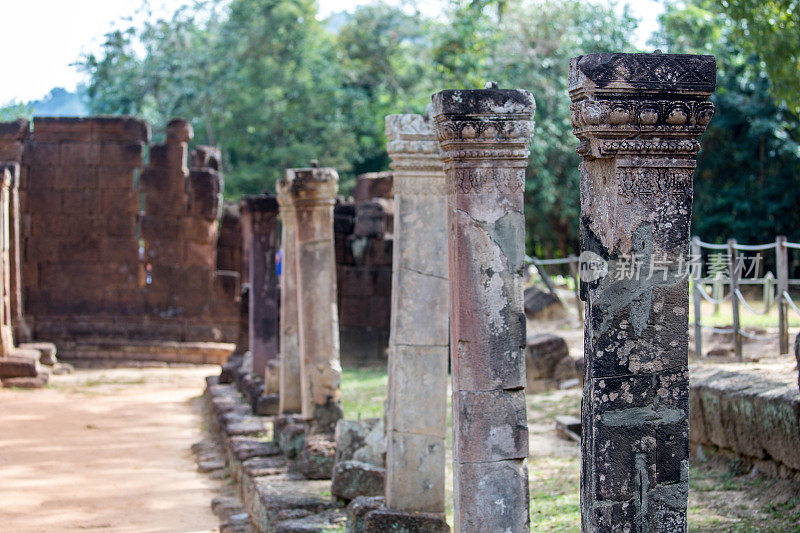 柬埔寨:吴哥建筑群的Banteay Srei庙